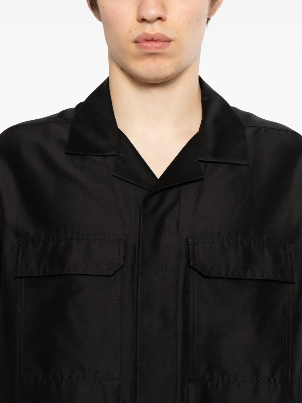 Rick Owens Magnum Tommy overhemd Zwart