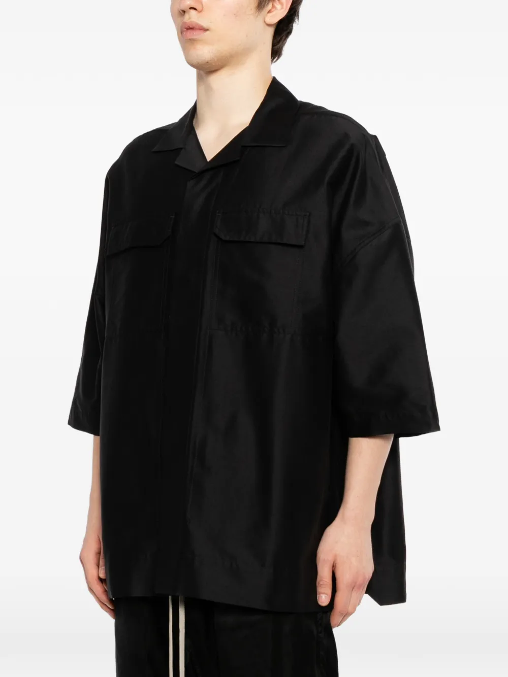 Rick Owens Magnum Tommy overhemd Zwart