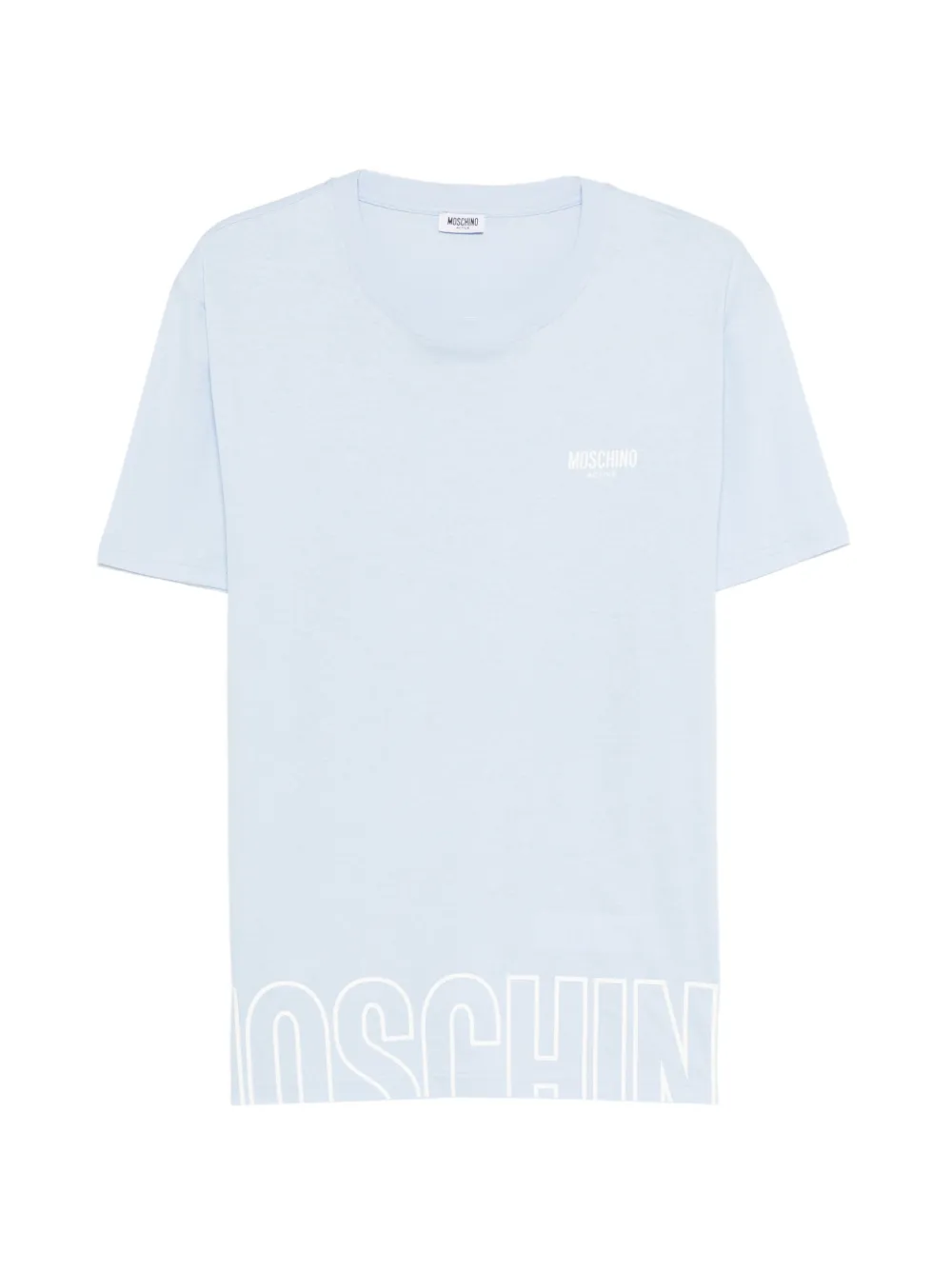 Moschino logo T-shirt - Blu