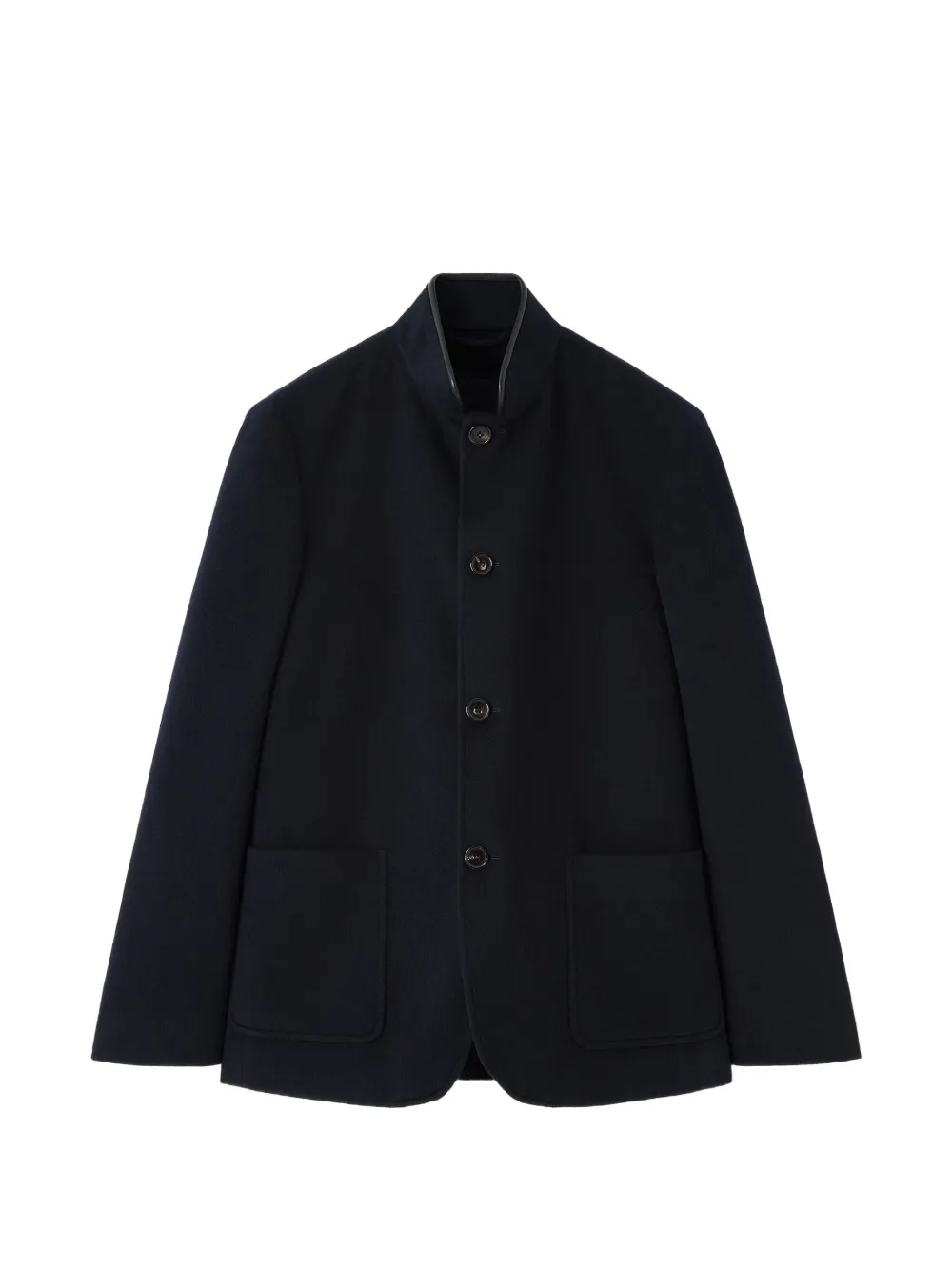 Loro Piana Spagna button-fastening patch-pocket jacket - Blu