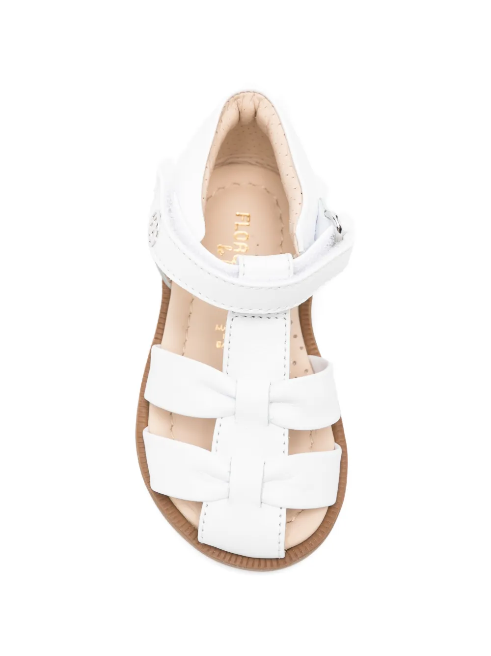 Florens woven detail sandals Wit