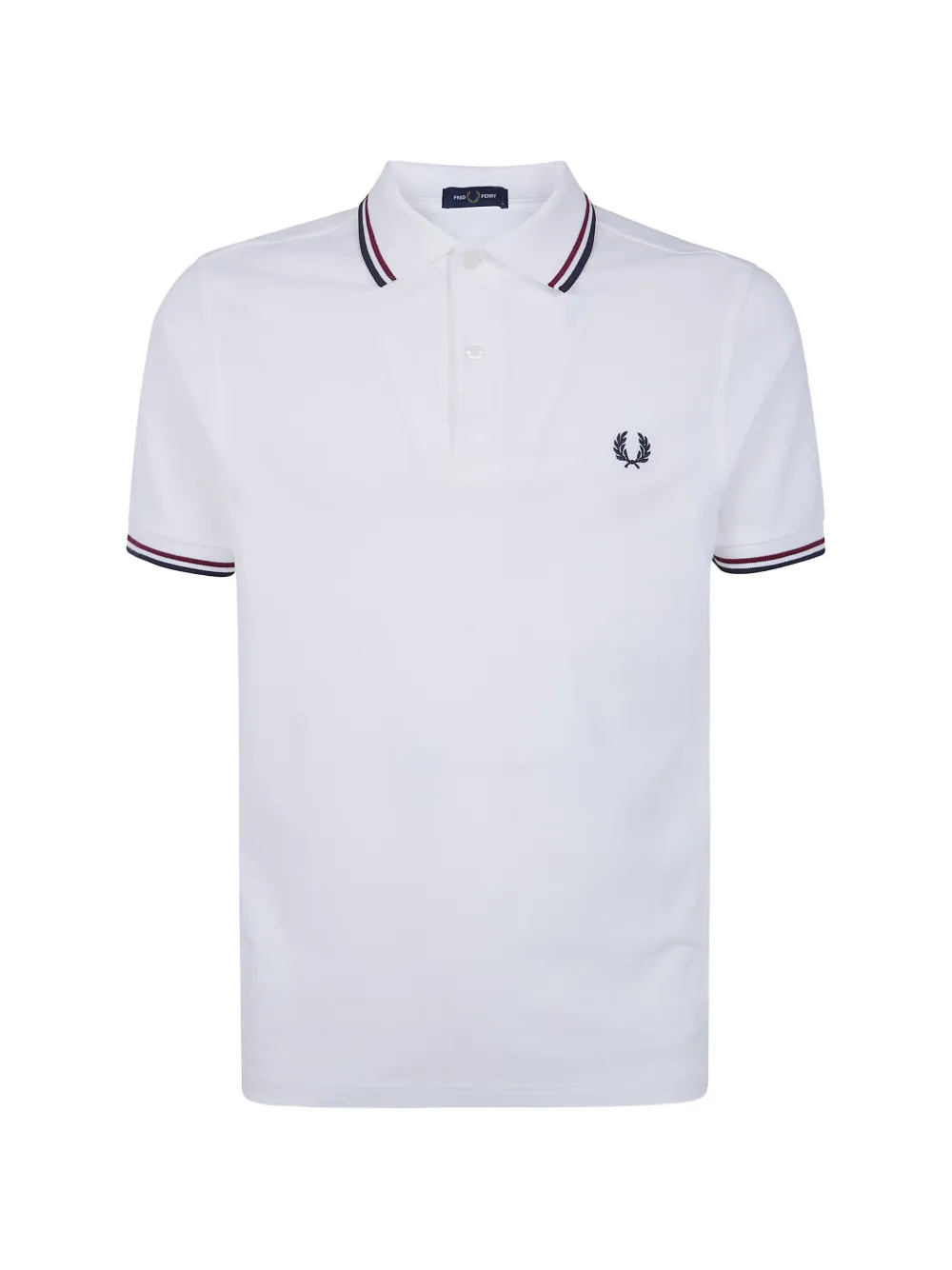 Fred Perry logo-embroidered polo shirt - Weiß