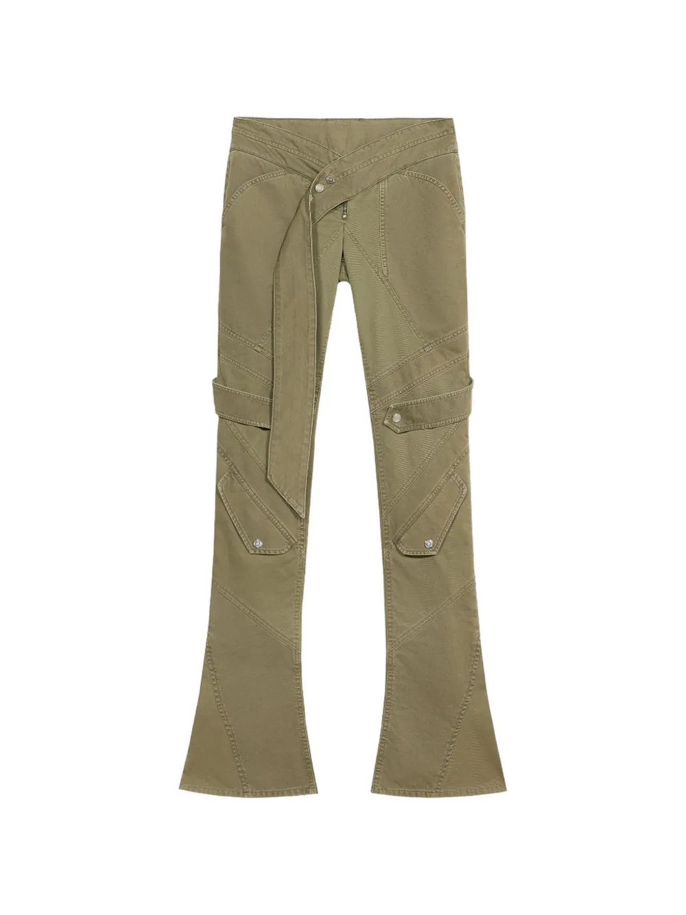 Blumarine Hose mit Gürtel - Grün