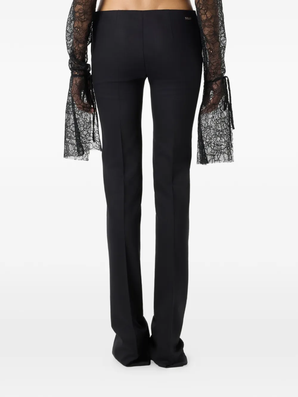 Blumarine Broek met bloemenprint Zwart