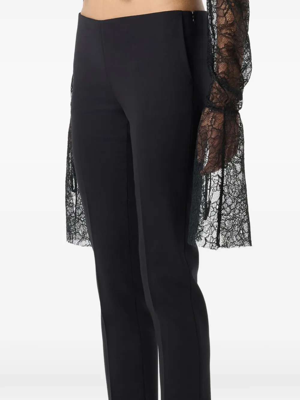Blumarine Broek met bloemenprint Zwart