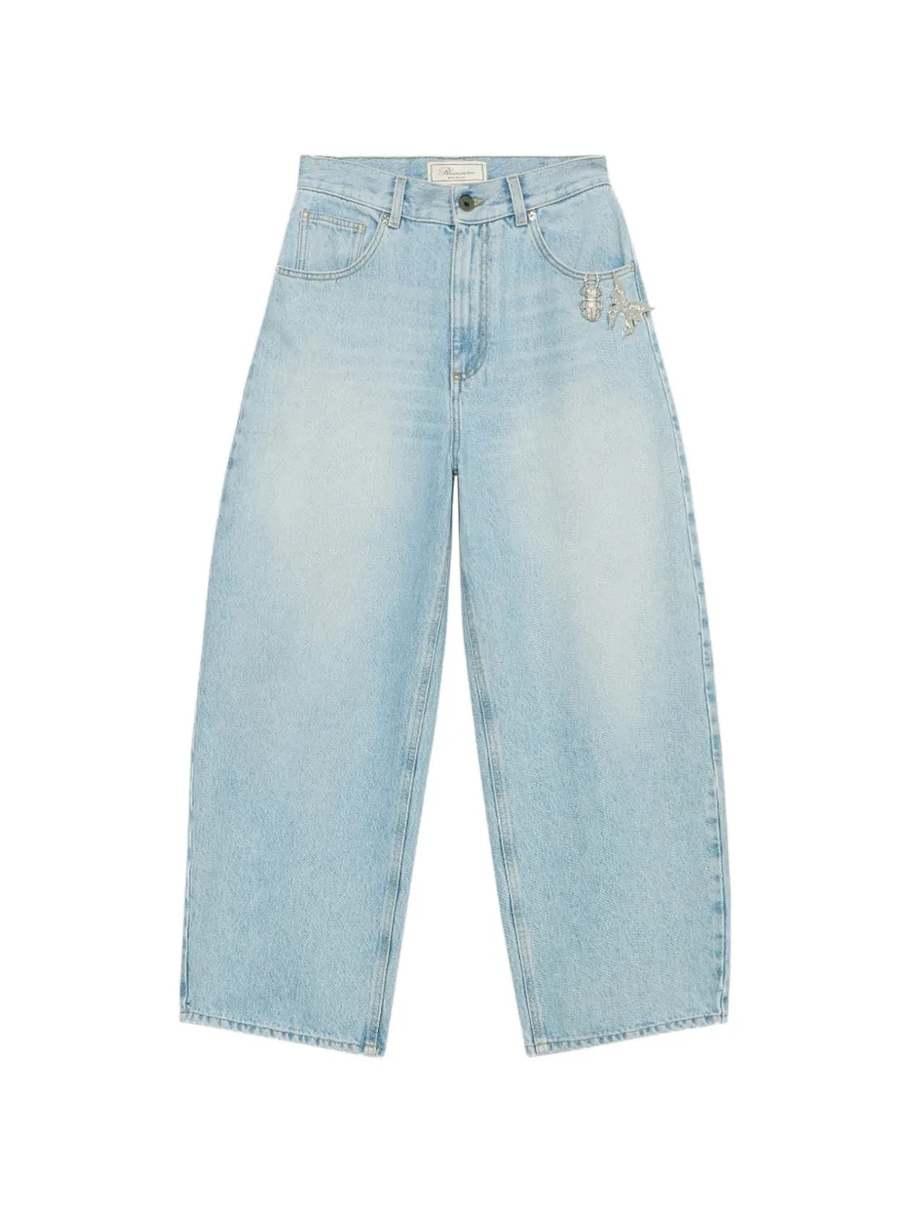Blumarine Jeans mit Gürtelschlaufen - Blau