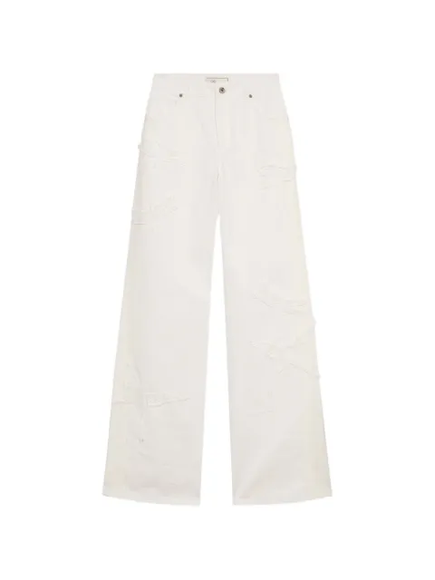 Blumarine butterfly lace jeans