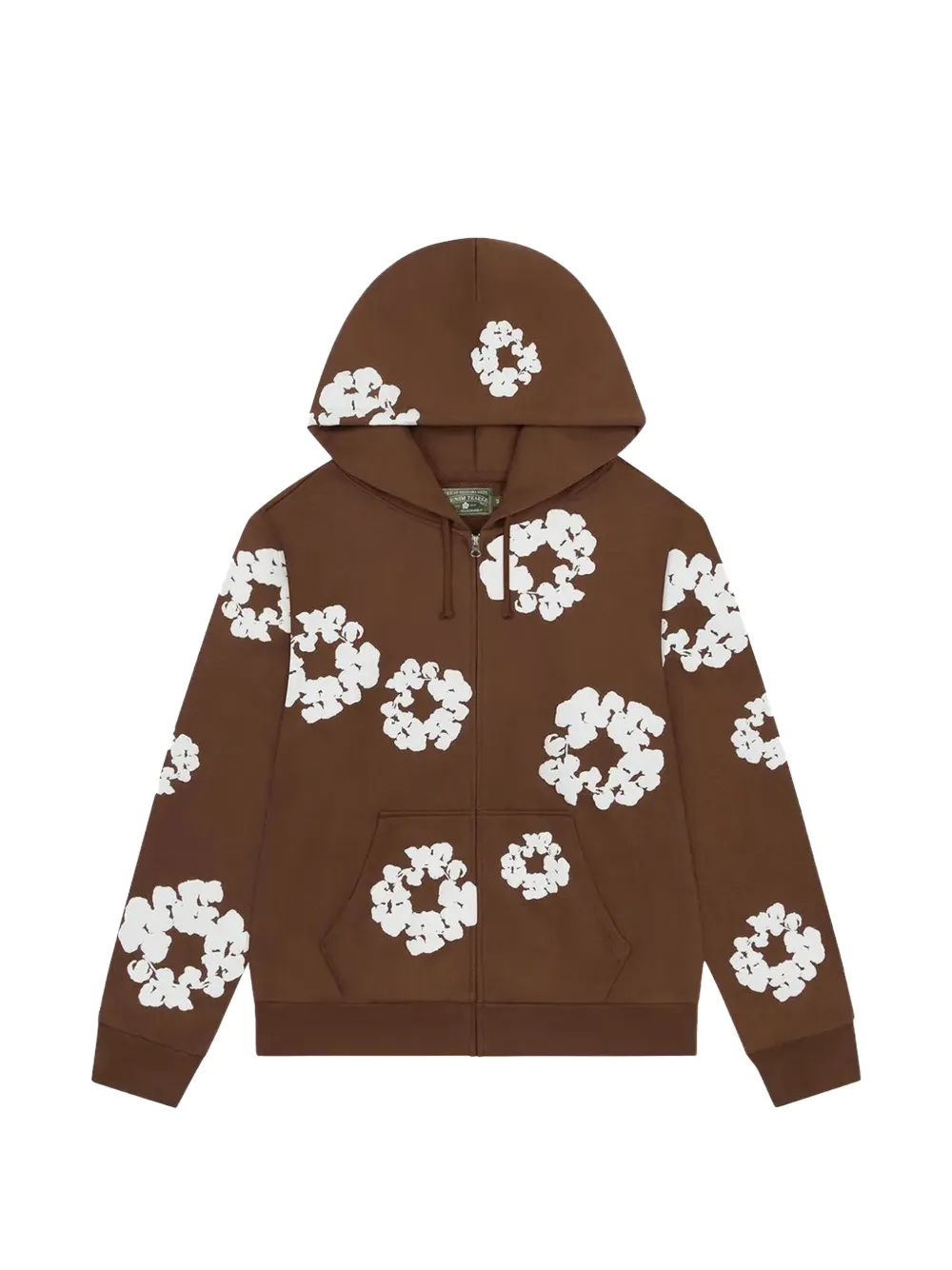 Denim Tears zipped hoodie - Marrone