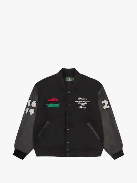 Denim Tears chamarra bomber universitaria