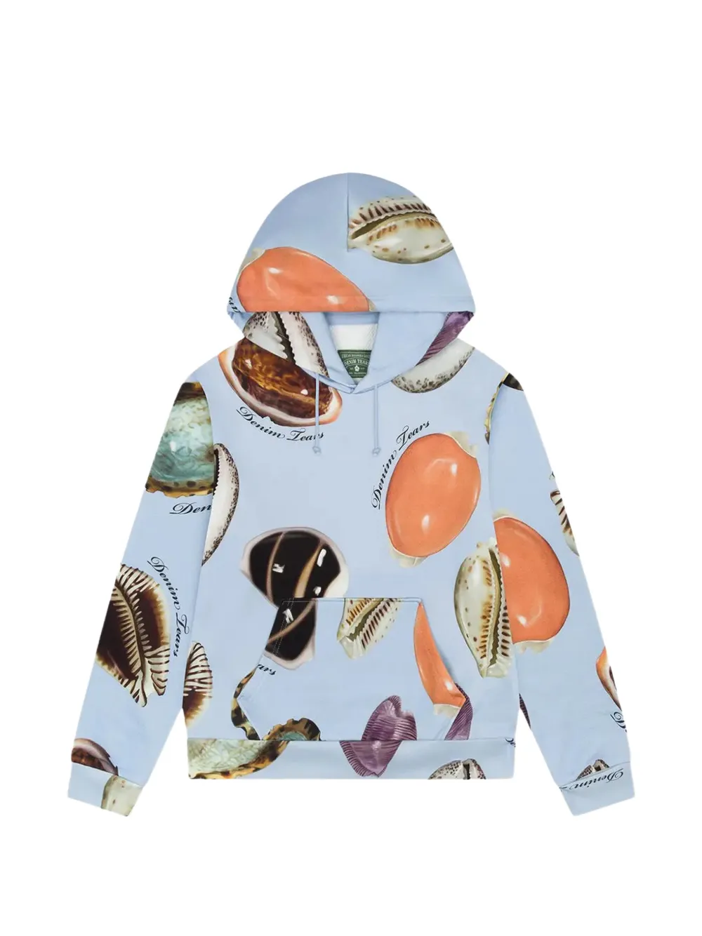 Denim Tears Shell printed hoodie - Blu