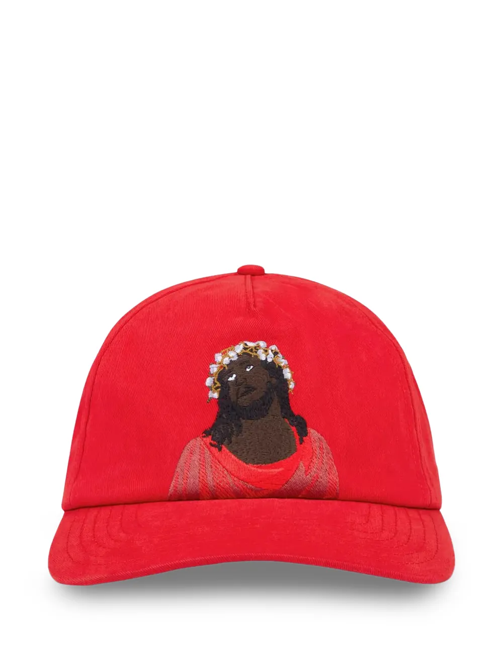 Denim Tears Black Jesus cap - Rosso