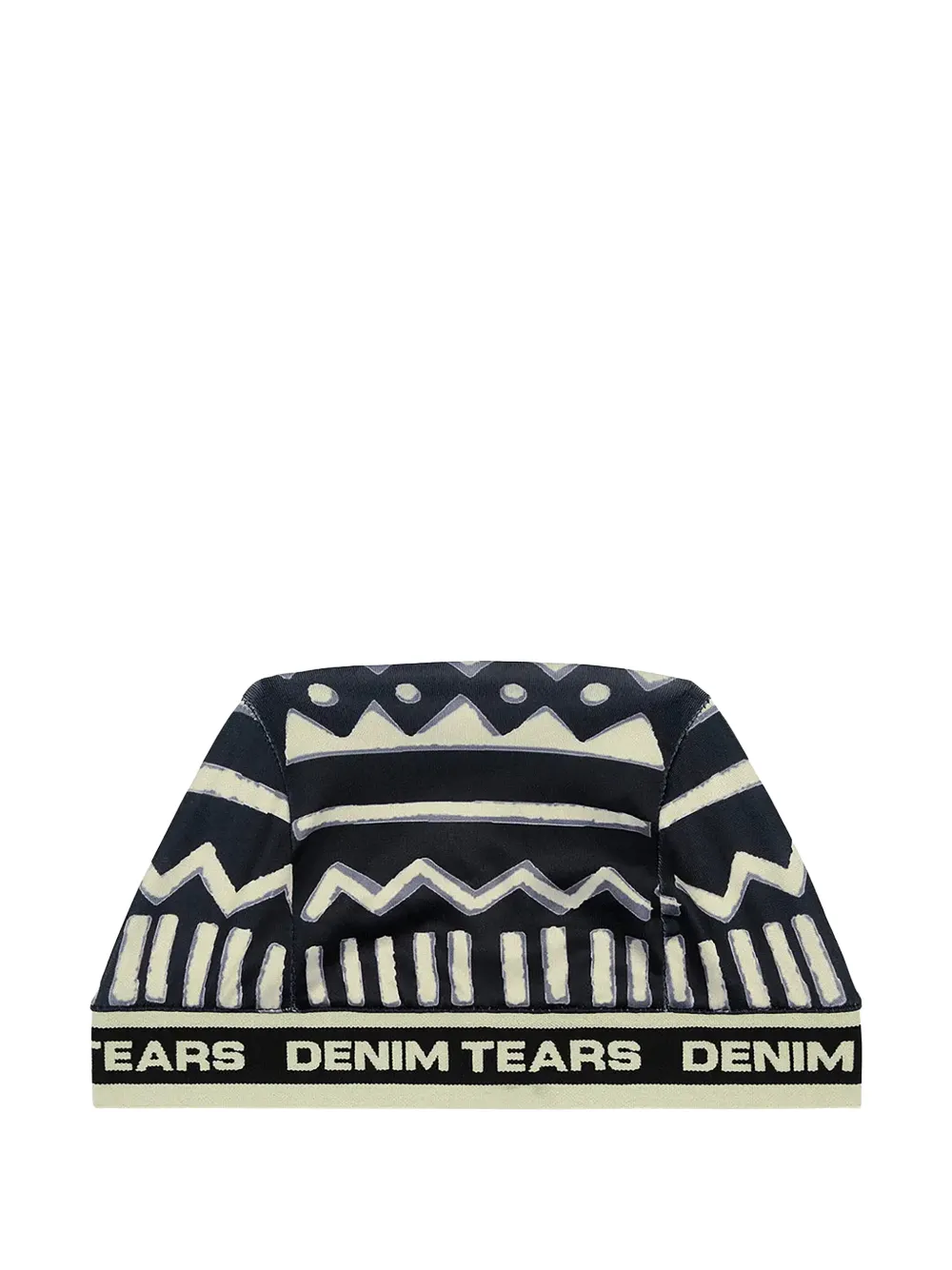 Denim Tears 5Q Mudcloth Skully hat - Blu