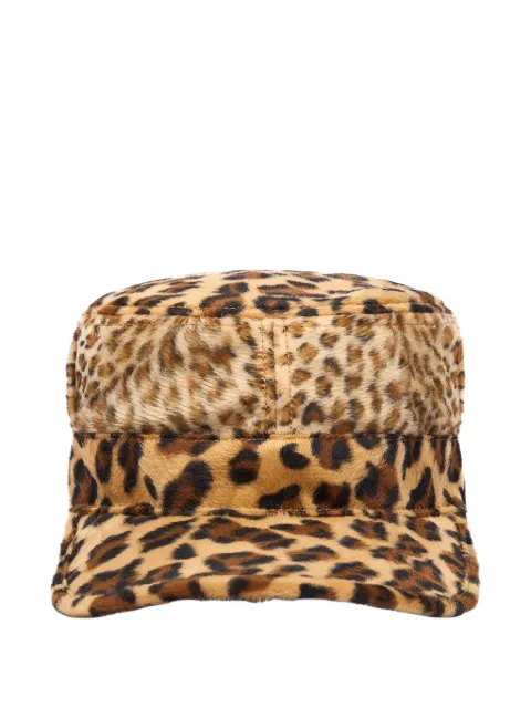 Denim Tears faux-fur giraffe-print cap