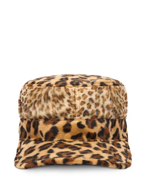 Denim Tears faux-fur giraffe-print cap