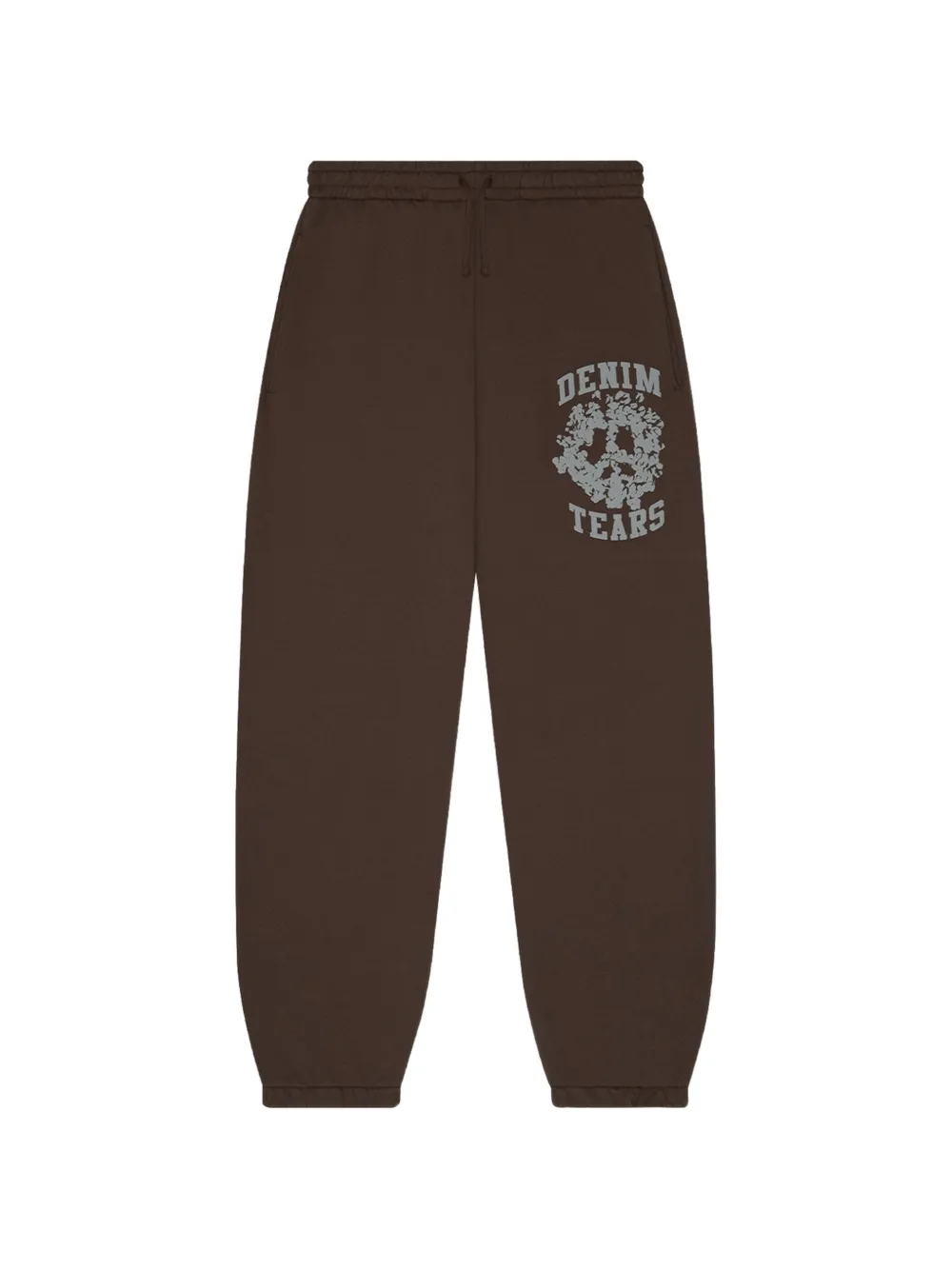 Denim Tears University logo-detail track pants - Marrone