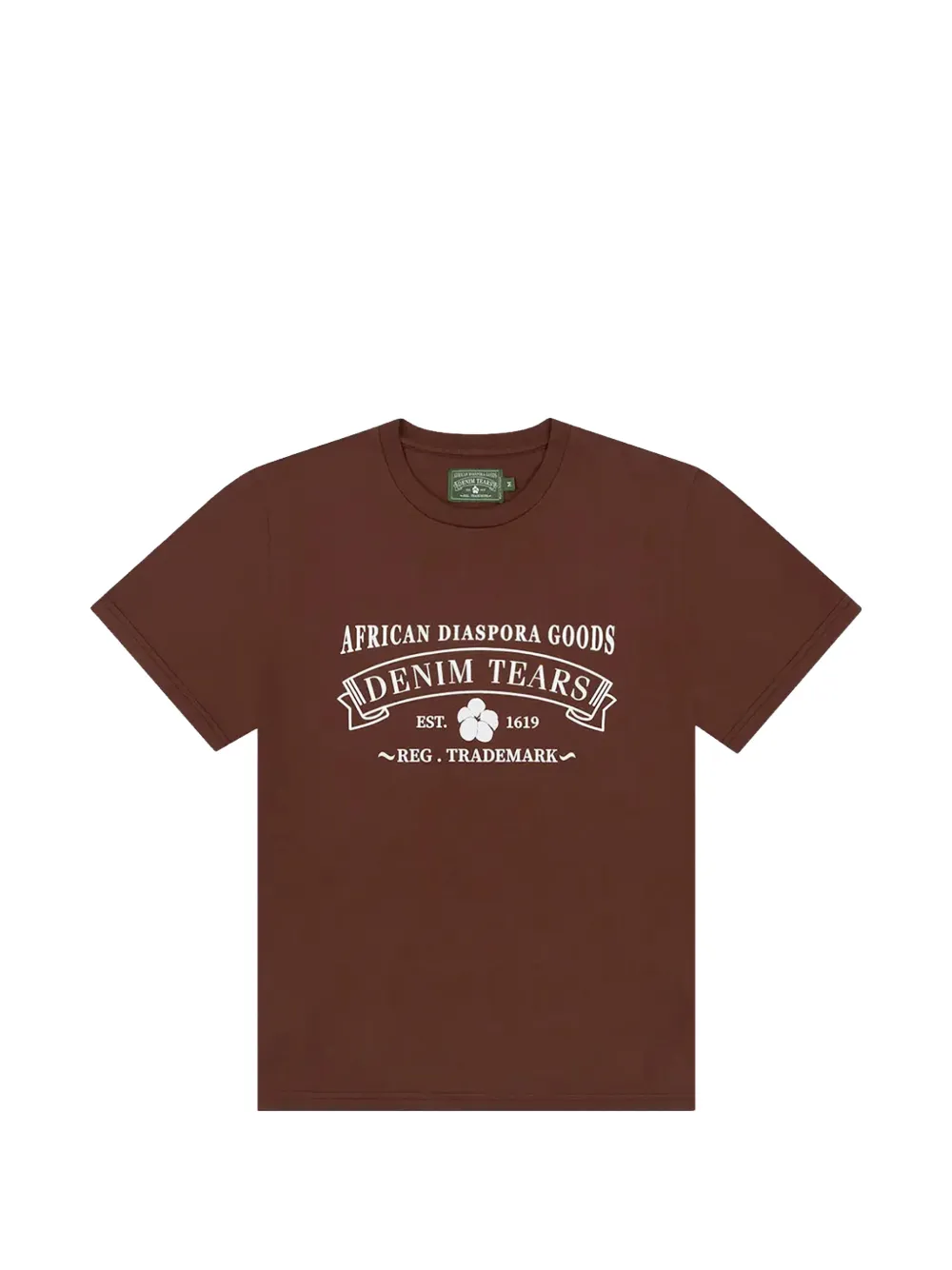 Denim Tears ADG graphic-detail T-shirt - Marrone