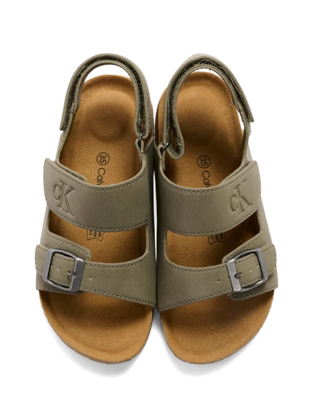 Calvin Klein Kids Sandalen met gesp Groen