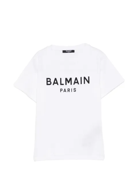 Balmain Kids playera con detalle del logo