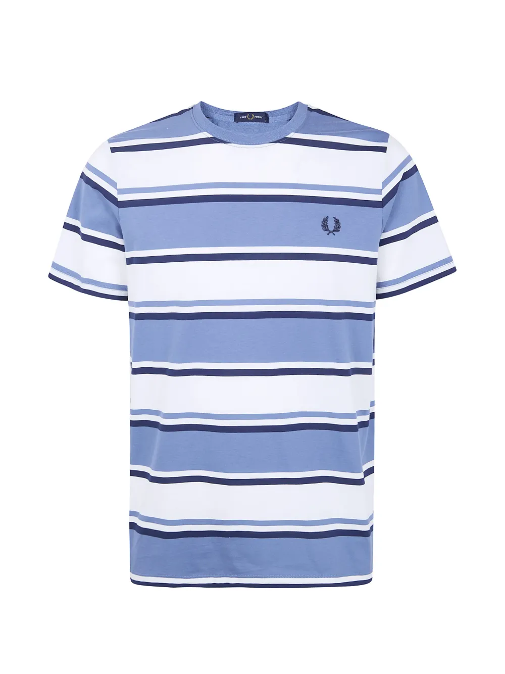 Fred Perry striped-pattern T-shirt - Bianco