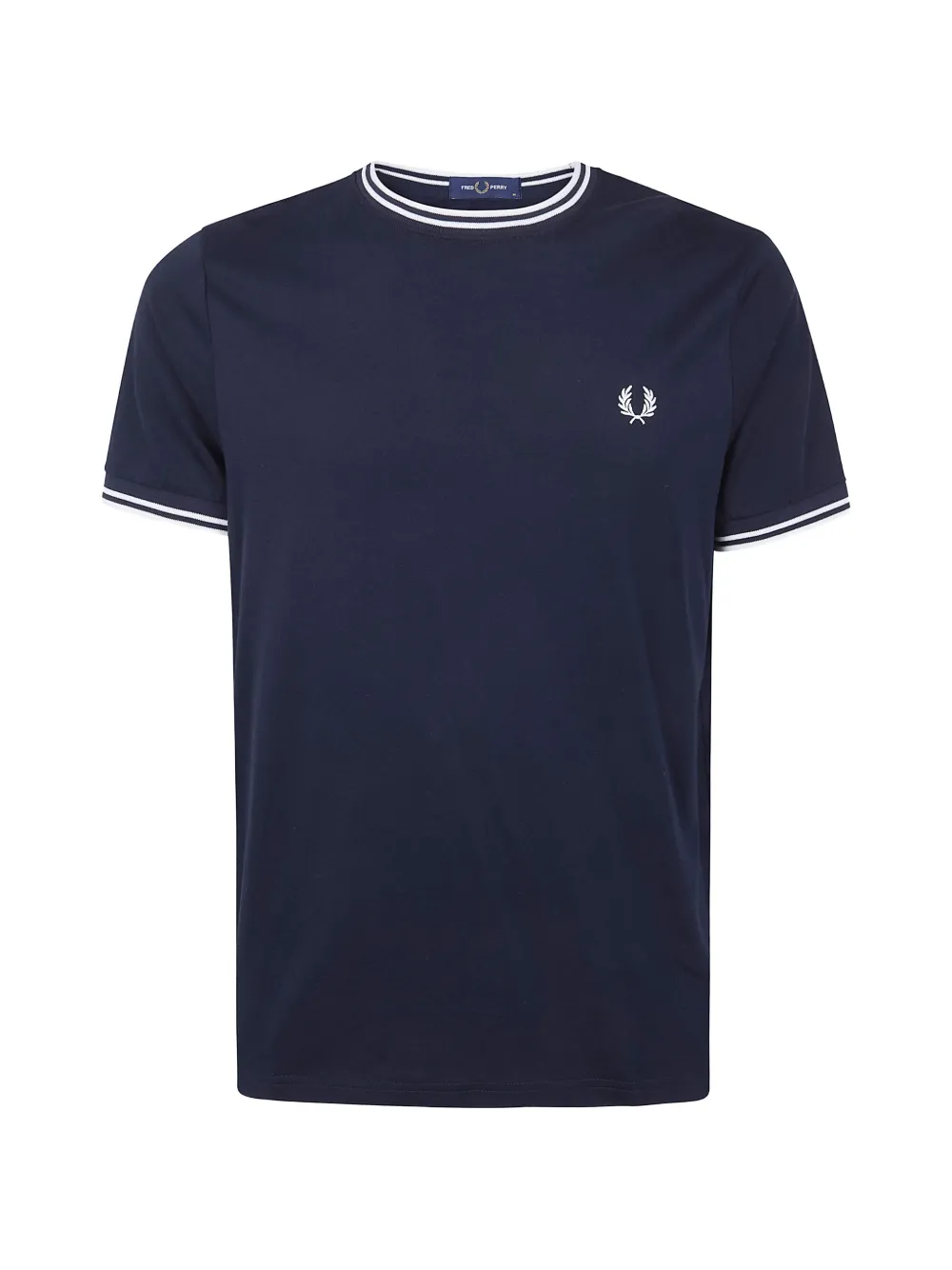 Fred Perry logo-embroidered T-shirt - Blu