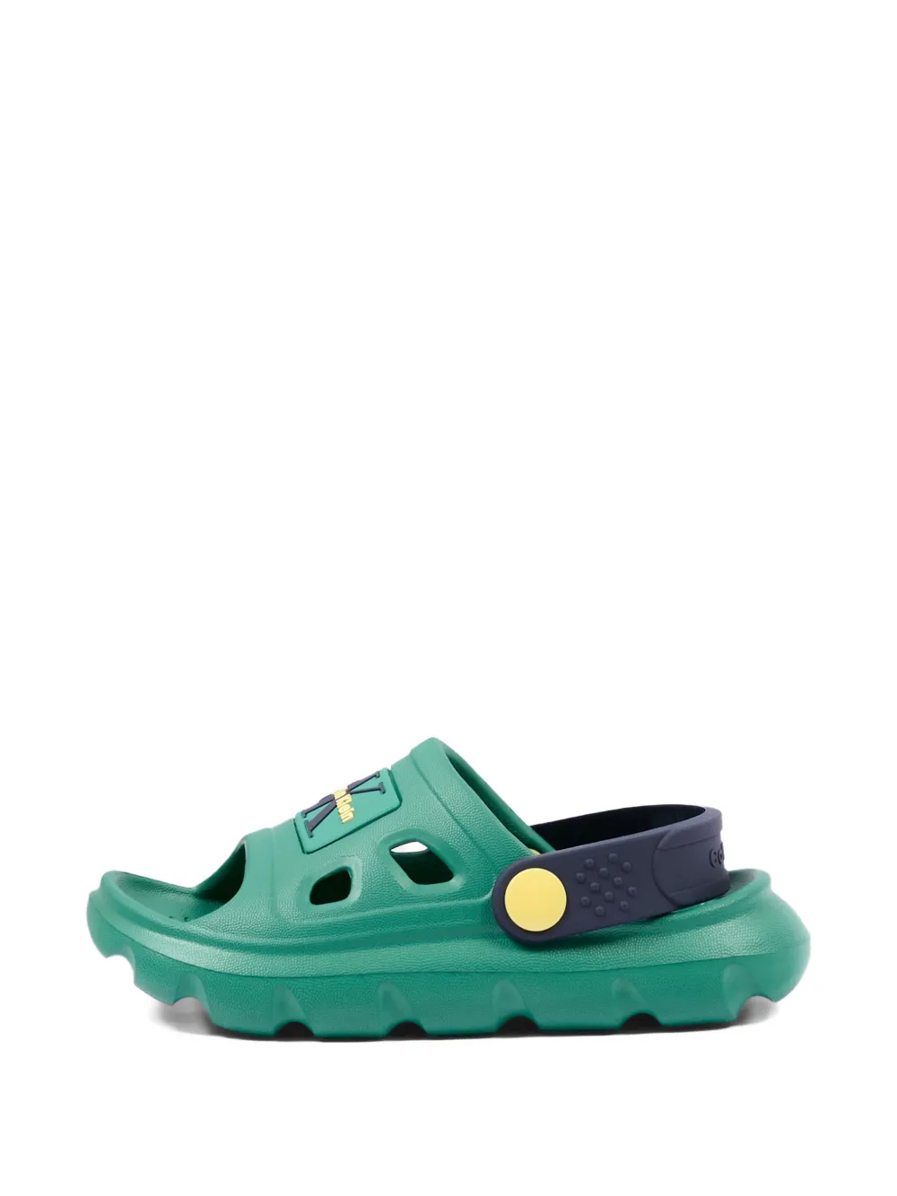 Calvin Klein Kids Sandalen met logo-reliëf Groen