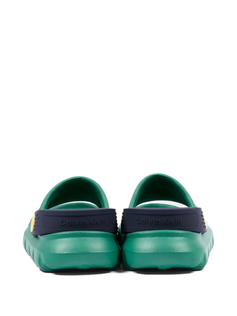 Calvin Klein Kids Sandalen met logo-reliëf Groen