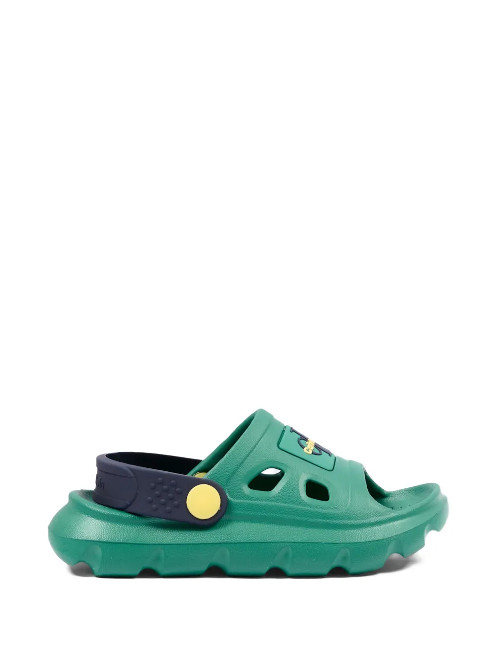 Calvin Klein Kids Sandalen met logo-reliëf Groen
