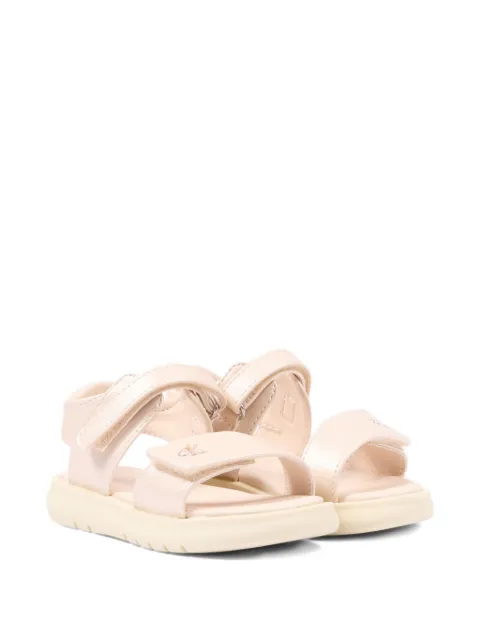 Calvin Klein Kids logo-lettering sandals