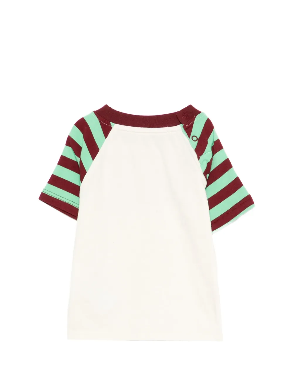  Bobo Choses Striped-sleeve T-shirt - Neutrals 