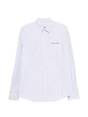 Sporty & Rich ストライプ オーバーサイズシャツ | ホワイト | FARFETCH JP
