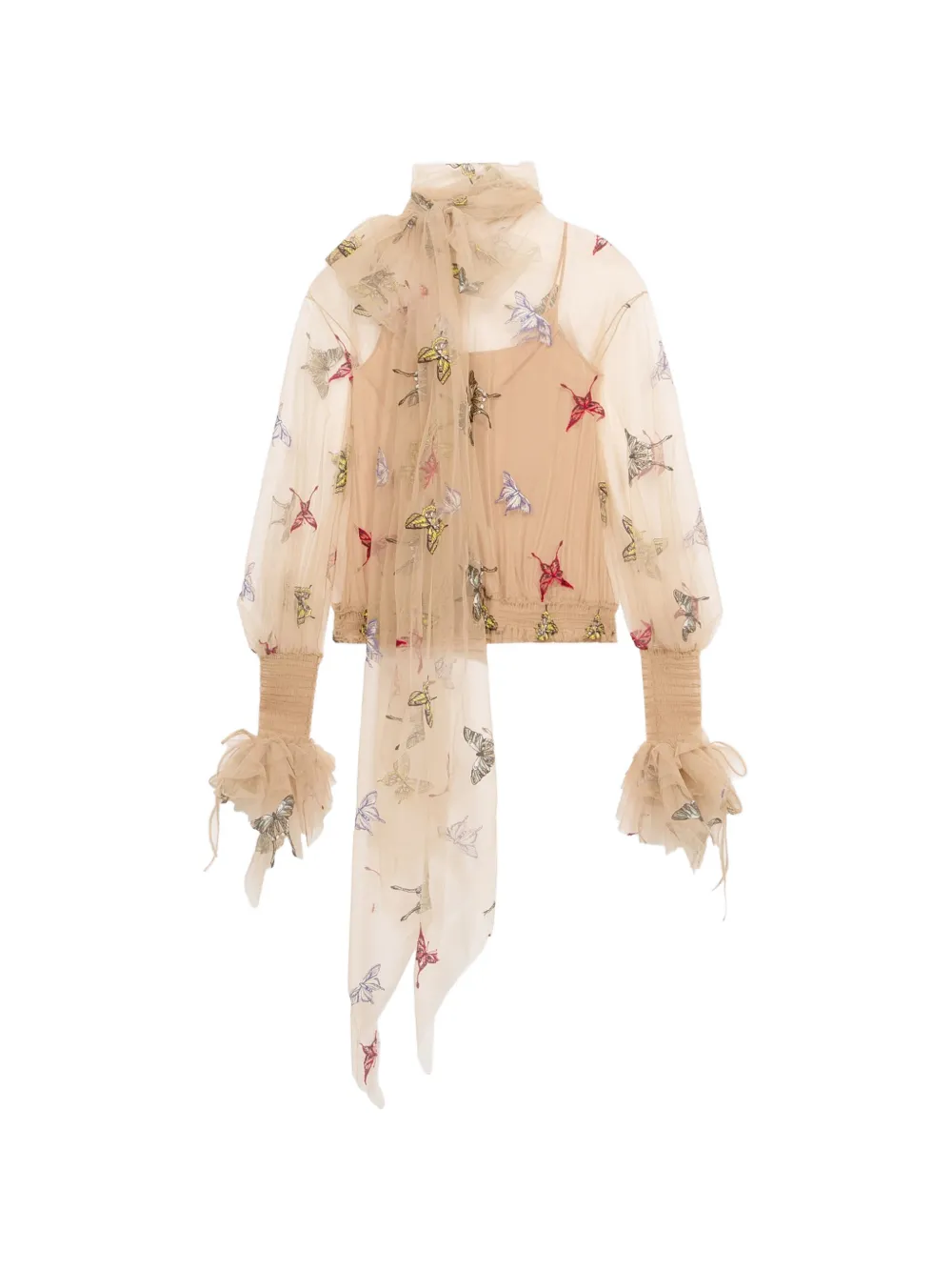 Blumarine Blusa con ricamo - Toni neutri