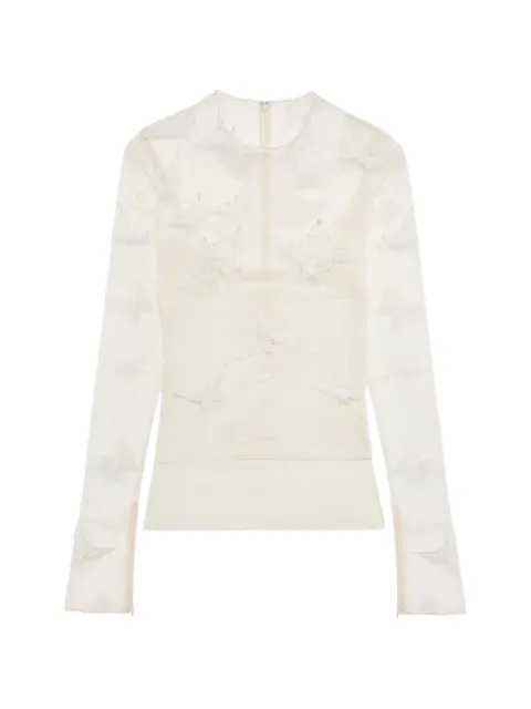 Blumarine embroidered-inserts blouse