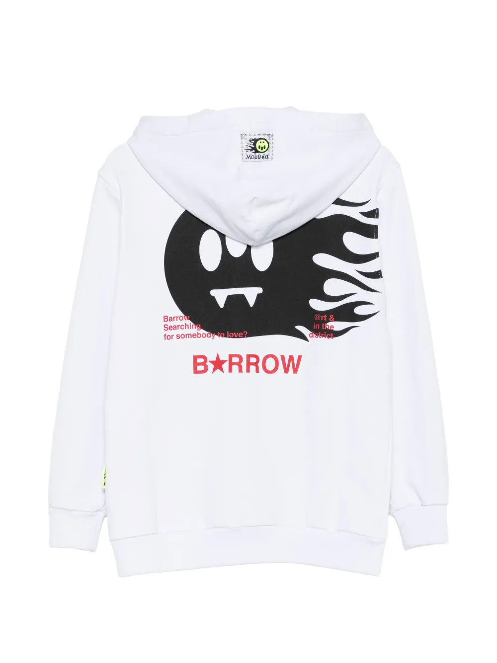 Barrow kids Hoodie met logoprint Wit