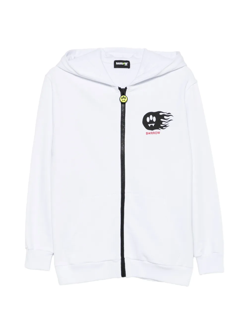 Barrow kids logo-print hoodie - Bianco