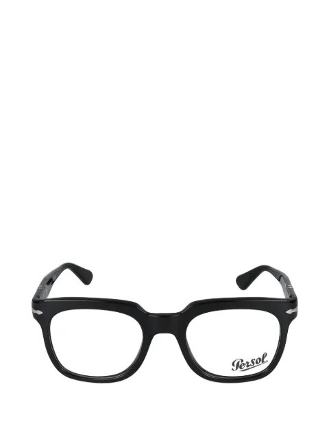 Persol silver-tone accent round-frame glasses