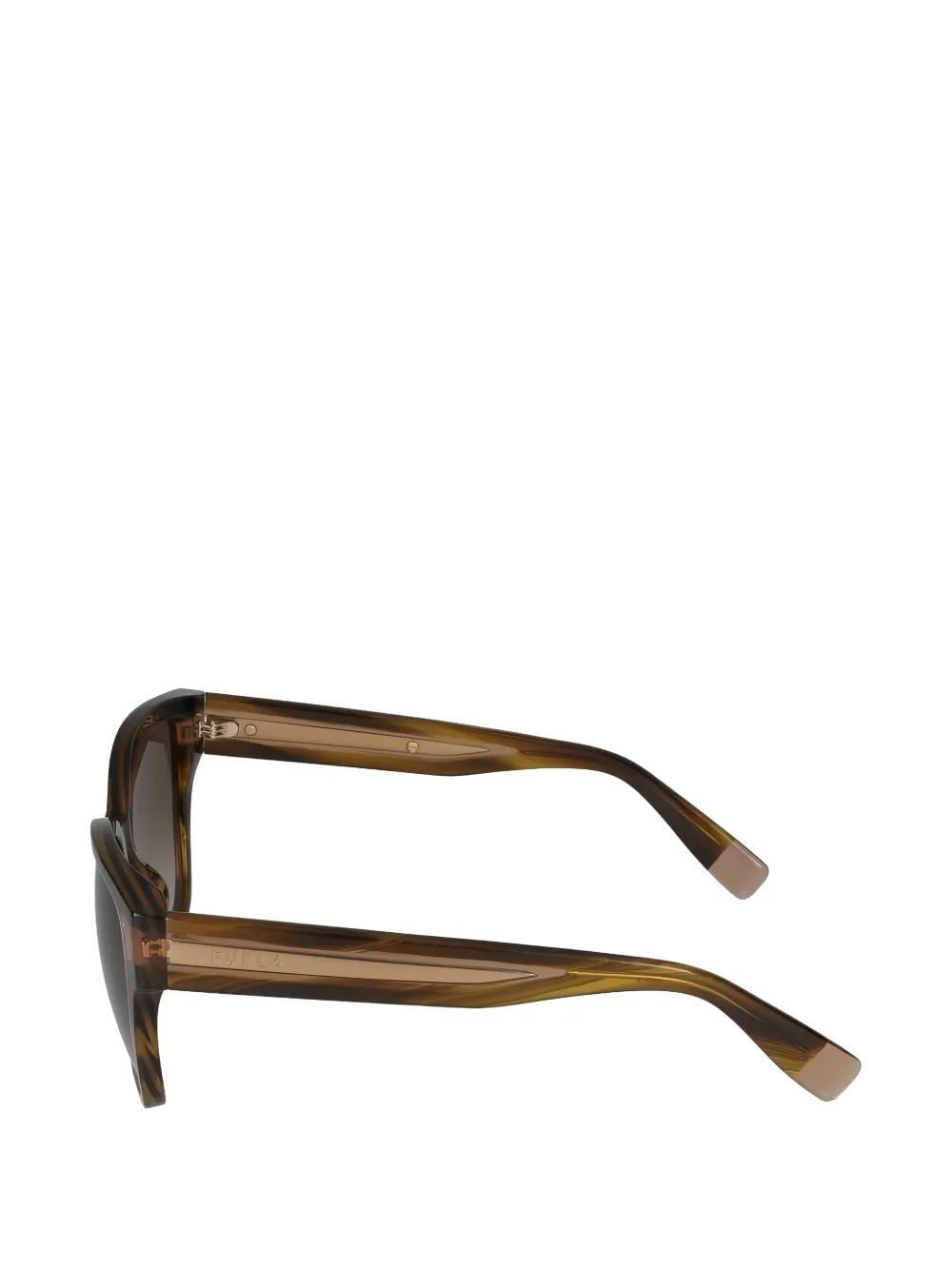  Furla Geometric Frame Sunglasses - Brown 