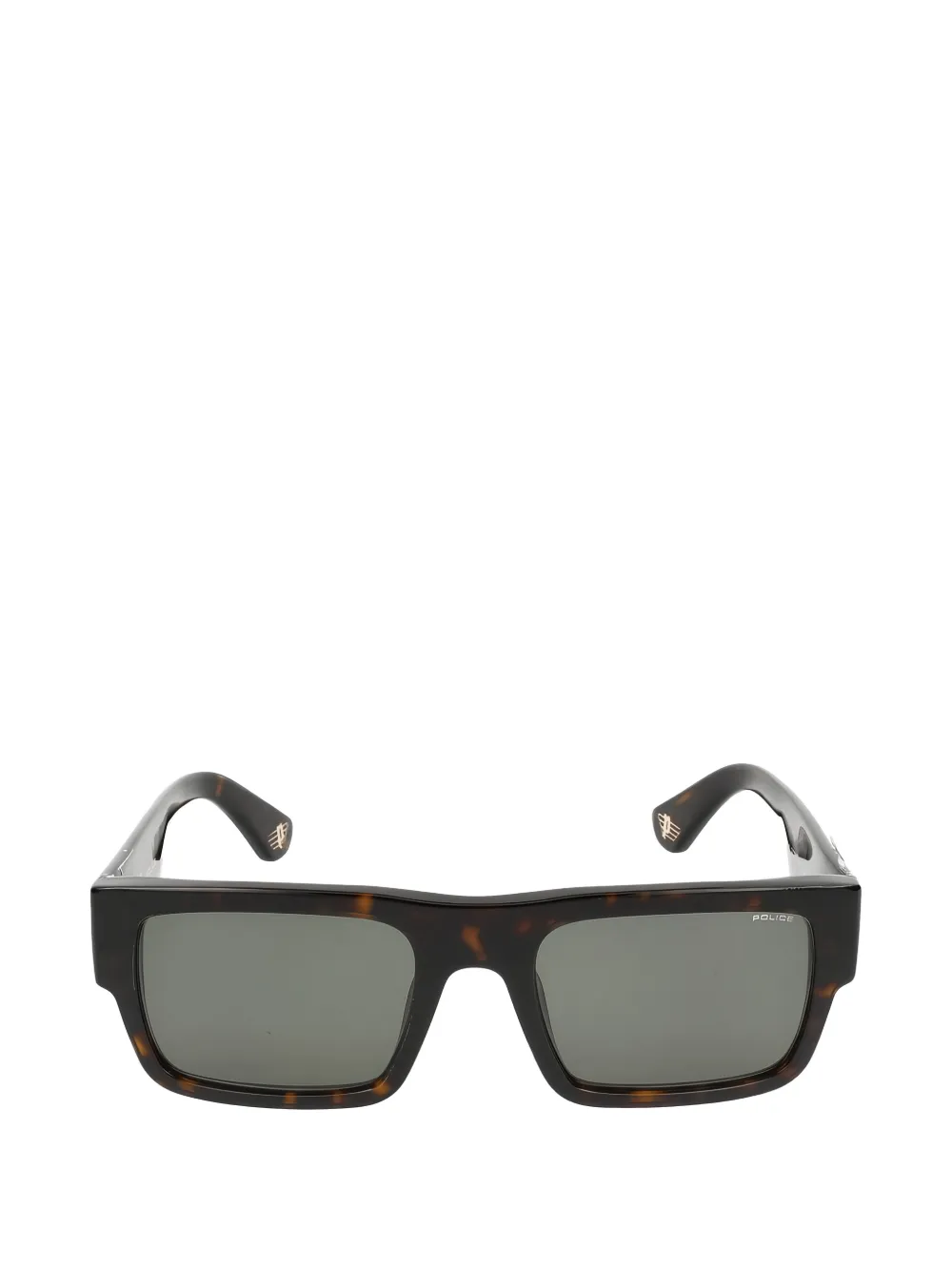 Police Square Sunglasses In Brown