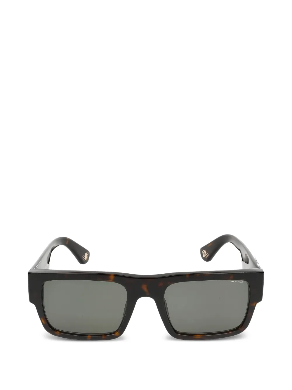 Police square sunglasses - Marrone