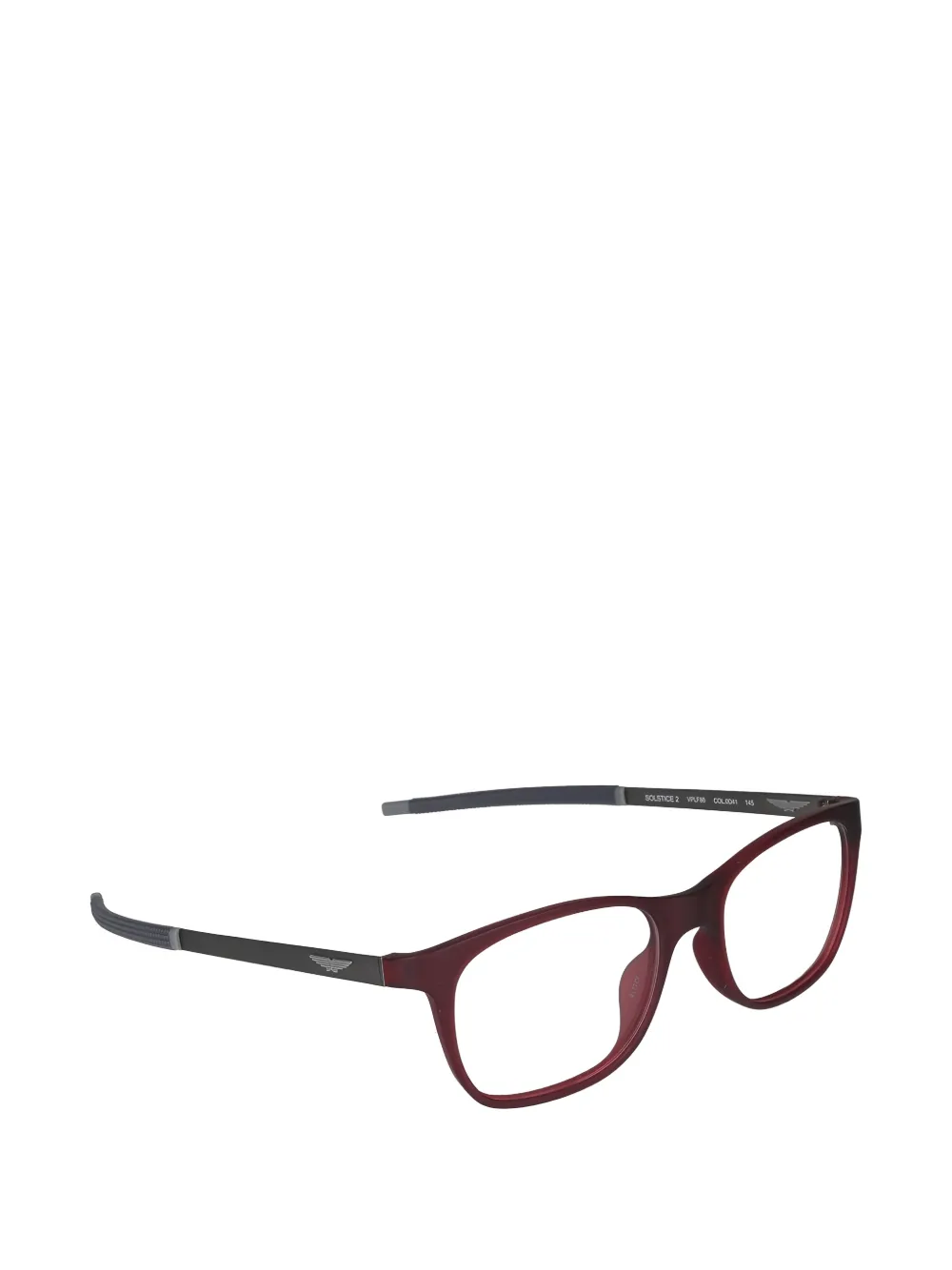  Police Rectangle-frame Glasses - Red 