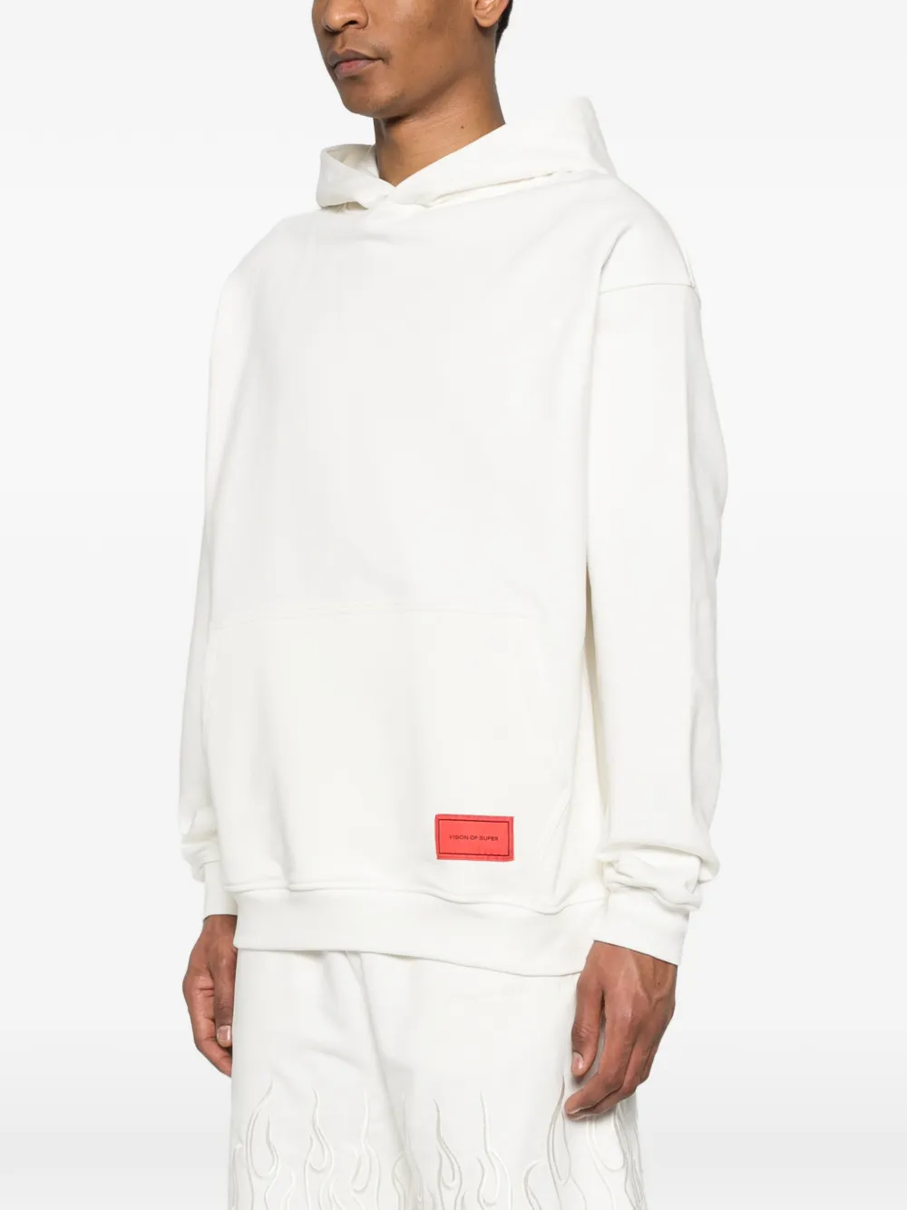 Vision Of Super Hoodie met logopatch Wit