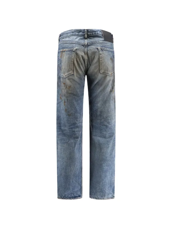 Rick Owens DRKSHDW ダメージ ジーンズ | ブルー | FARFETCH JP