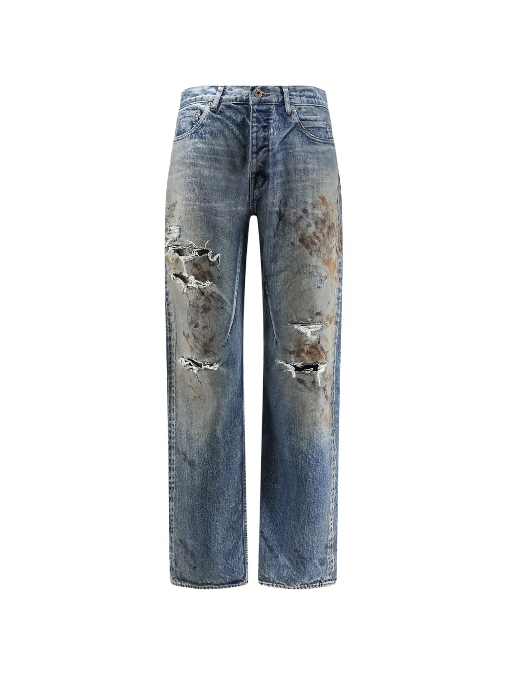 Rick Owens DRKSHDW distressed jeans - Blu