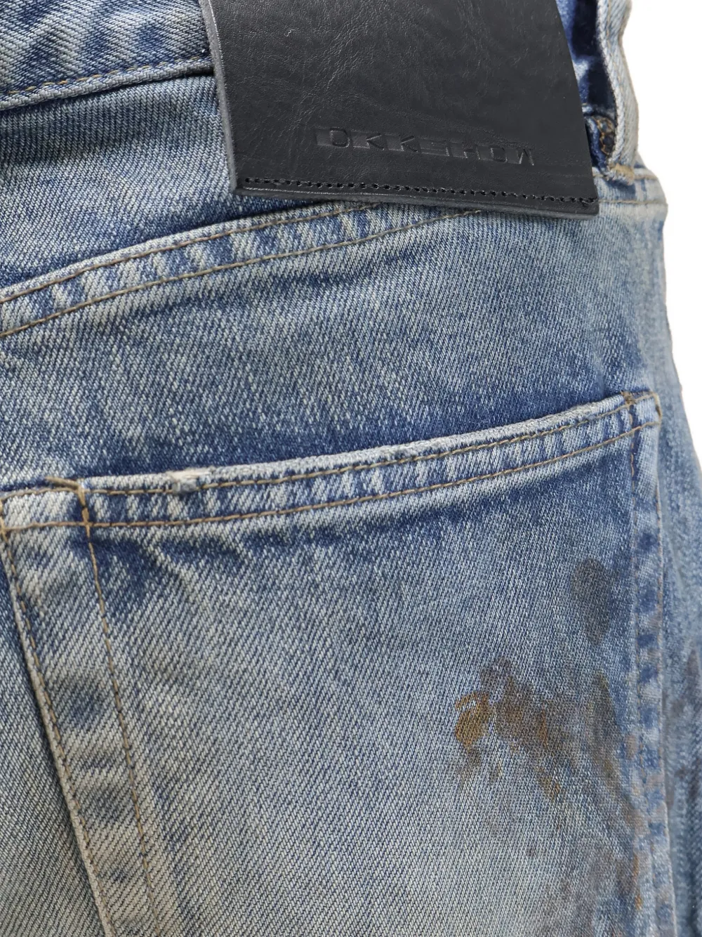 Rick Owens DRKSHDW Gerafelde jeans Blauw