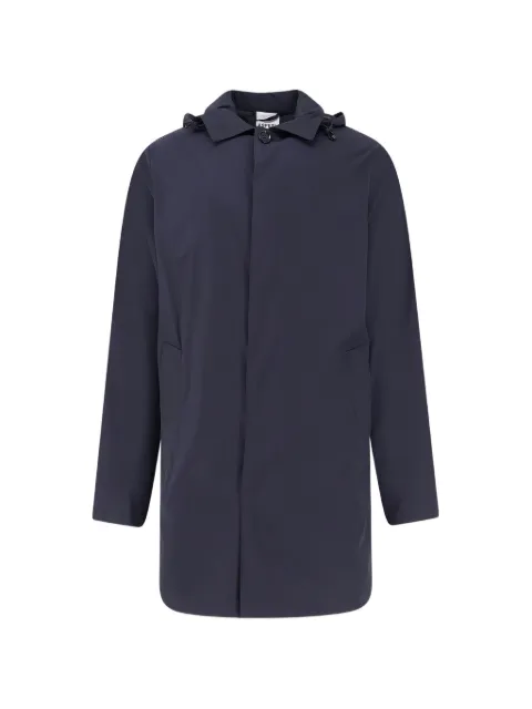 ASPESI removable-hood waterproof coat