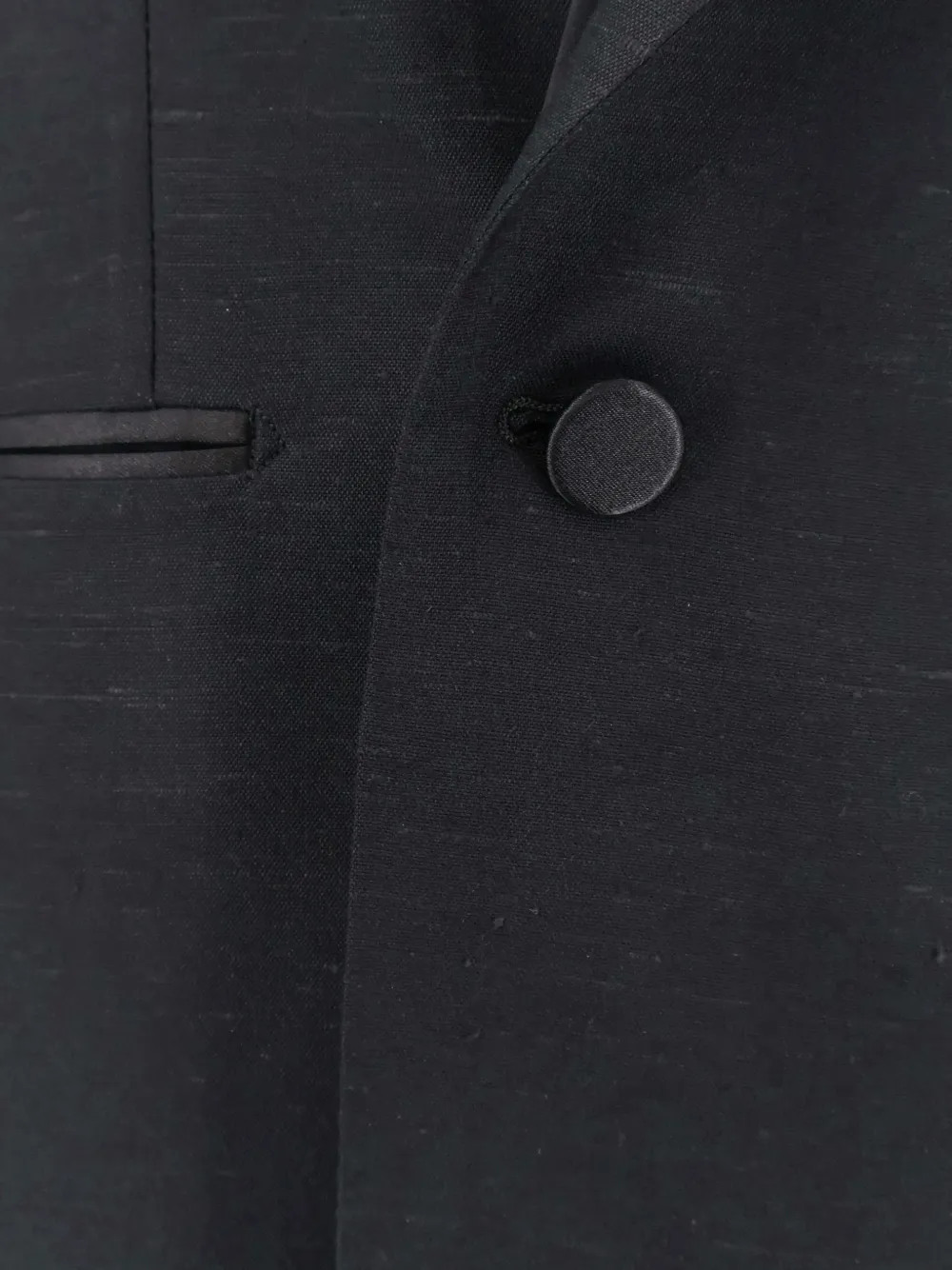 Tagliatore Blazer met dubbele rij knopen en slub textuur Zwart