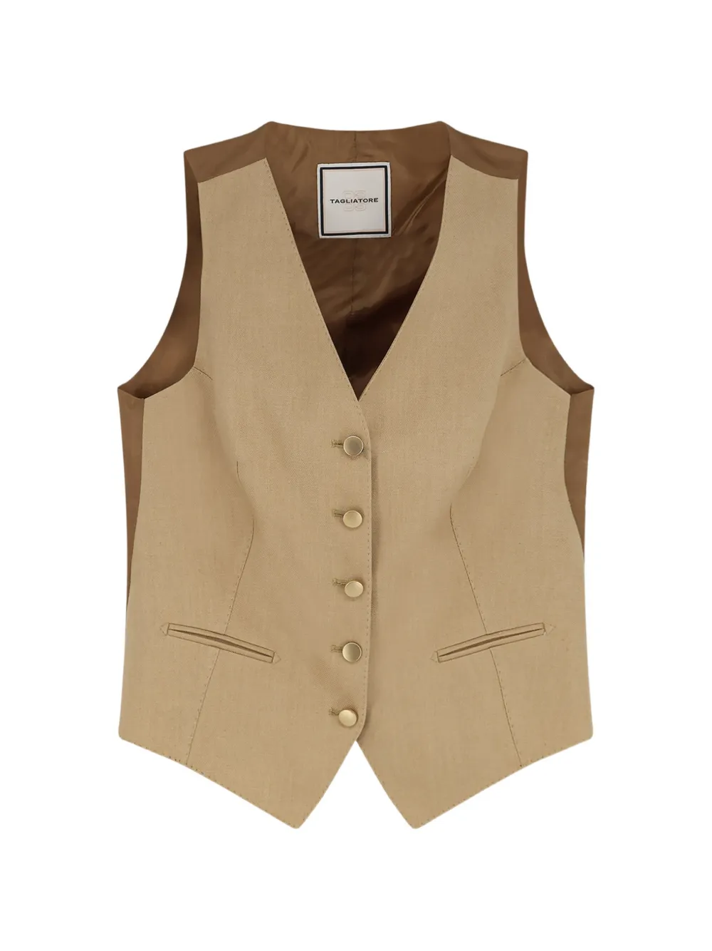 Tagliatore button-front V-neck waistcoat - Toni neutri