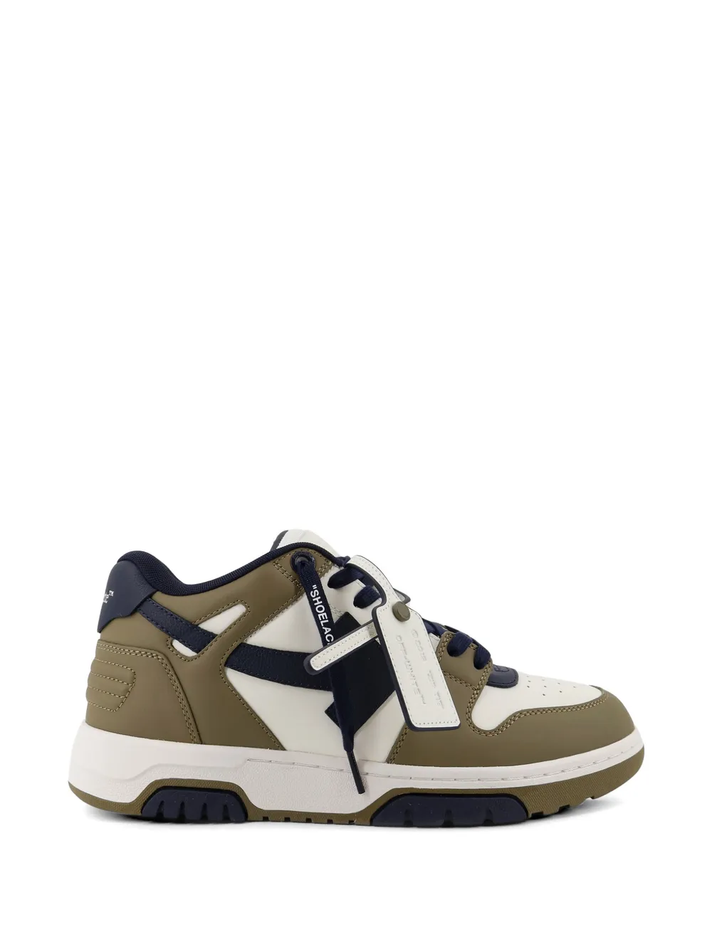 Off-White Out Of Office leather sneakers - Marrone