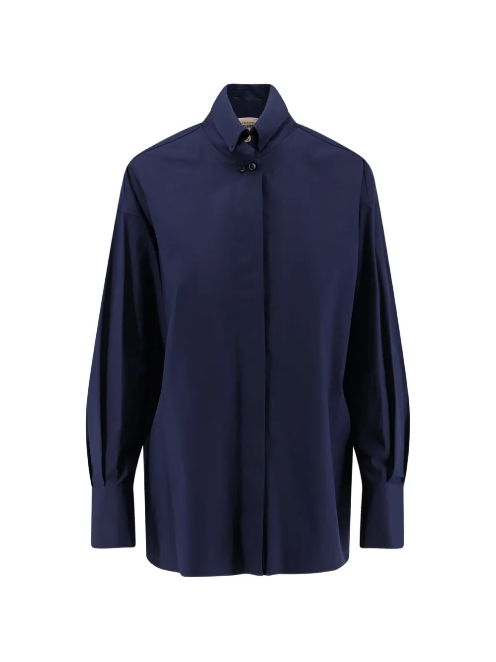 Semicouture cut-out button shirt - Blu