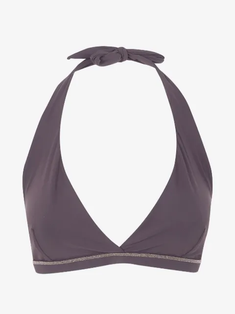 Brunello Cucinelli embellished bikini top