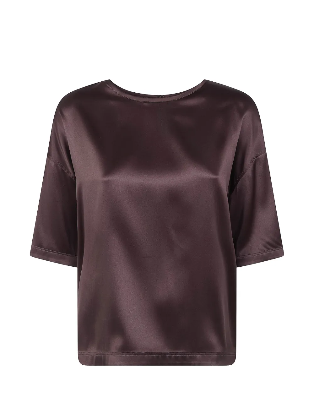 Brunello Cucinelli satin blouse - Marrone